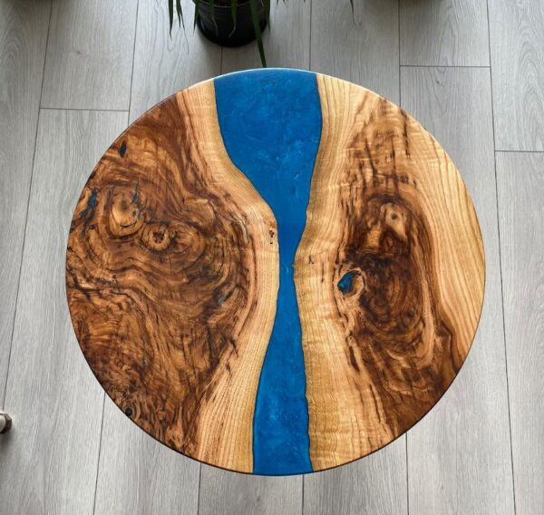 Epoxy Resin Round Coffee Table: MS- RCT-001 - Image 2