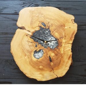 wood wall clock