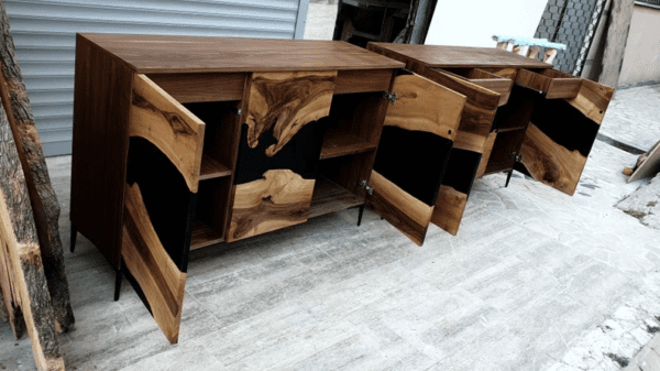 Epoxy Buffet Cabinet – Dining Room Resin Cupboard - Image 5