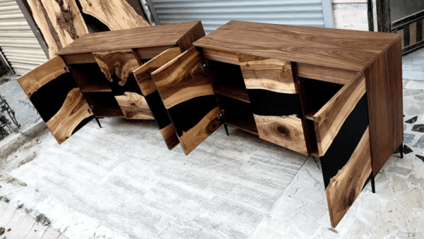 Epoxy Buffet Cabinet – Dining Room Resin Cupboard - Image 6