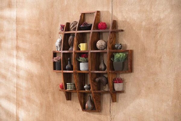wooden wall shelf