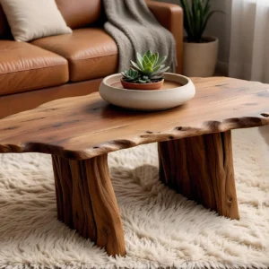 live edge coffee tablle