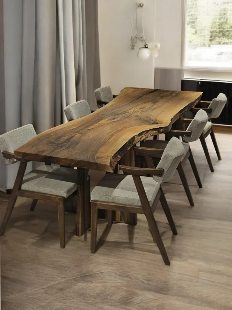 Epoxy Resin Furniture - Edge Wood Table