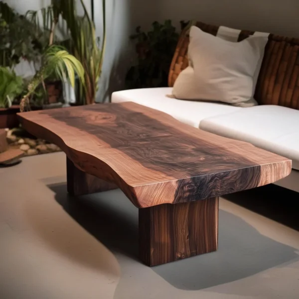 Live Edge Coffee Table: MS- LECT-001 - Image 4
